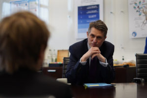 Gavin Williamson, Secretary of State for Education speaking to students