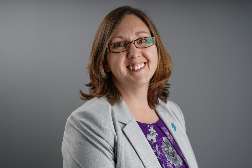 a picture of Mrs Smith, Principal of Molehill Primary Academy