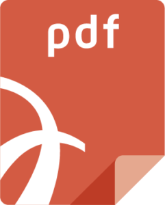 A red icon with the letters PDF