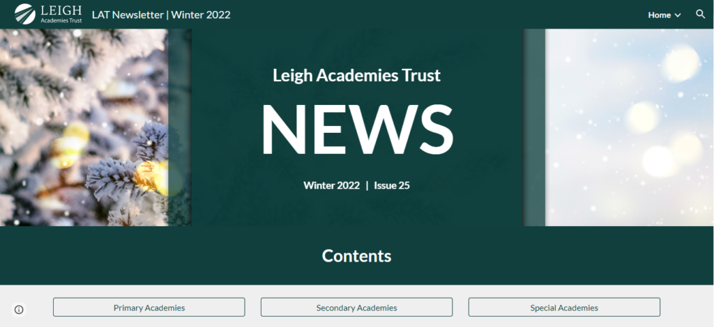 LAT Winter Newsletter 2022 header image.