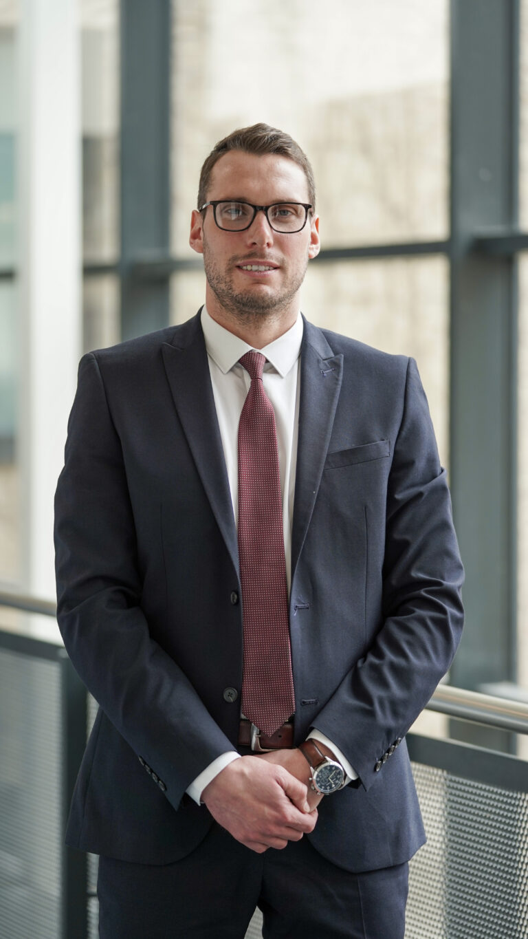 Principal of Strood Academy standing in a hallway at Strood Academy